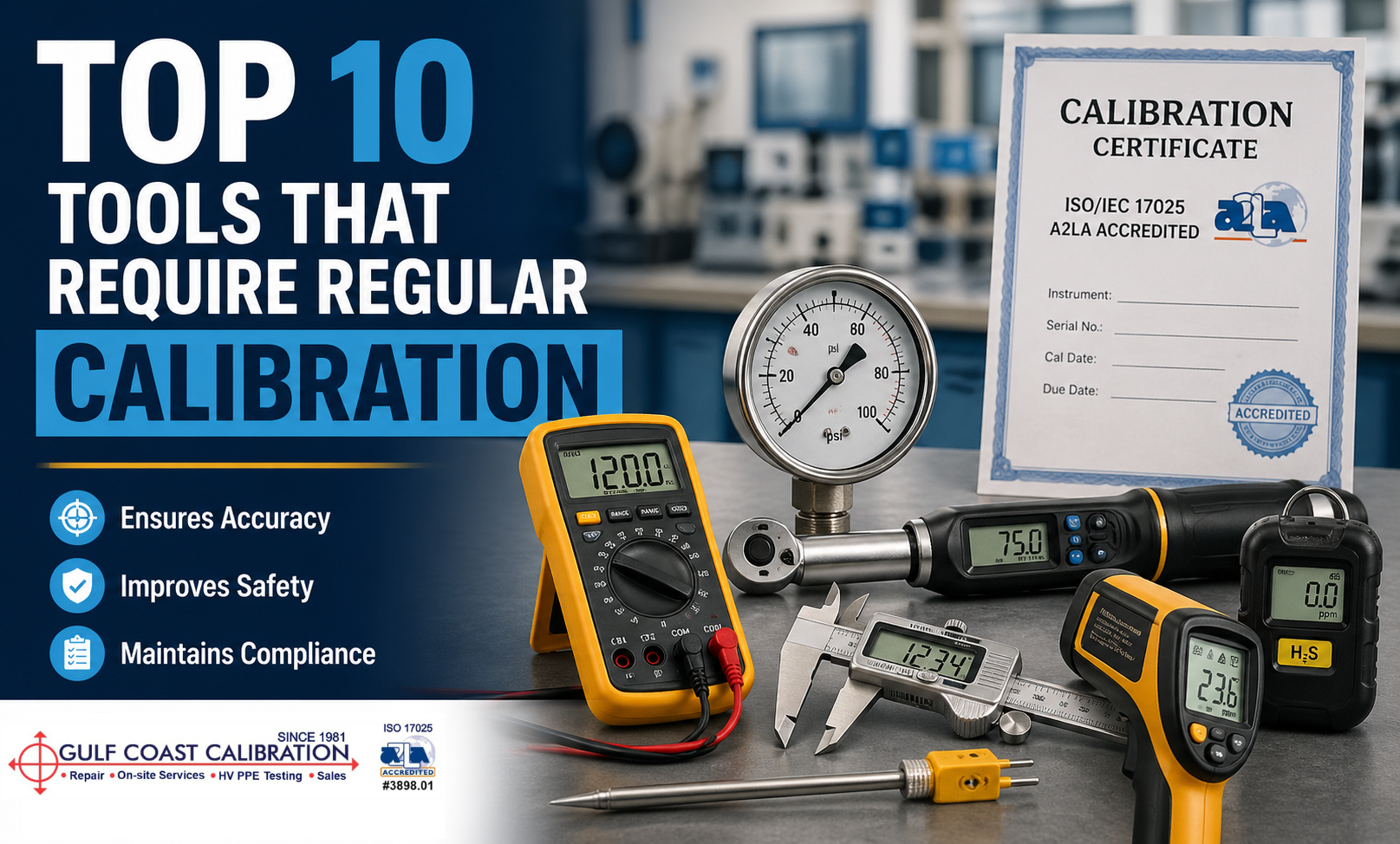 Top 10 Tools That Require Regular Calibration | Gulf Coast Calibration